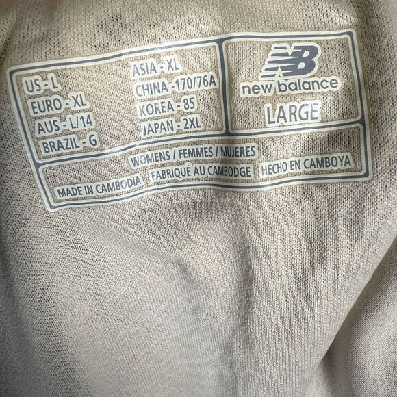 Brand New New Balance Women's Size Large Athletic Shorts Grey White Running - Picture 5 of 7